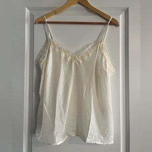 Old Navy Ivory Lace Accent Cami